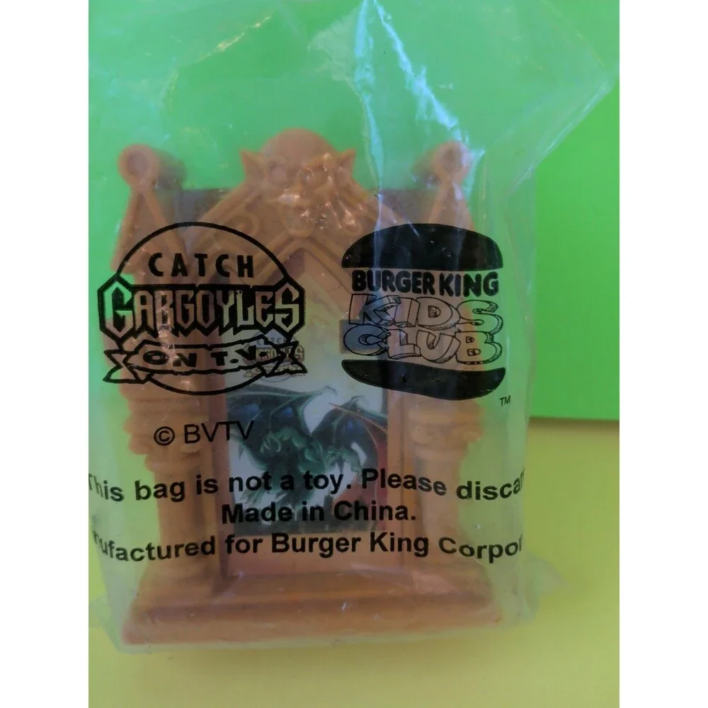 Gargoyles Stone Warriors Bronx Burger King Kids Club Toy New Unopened Vintage